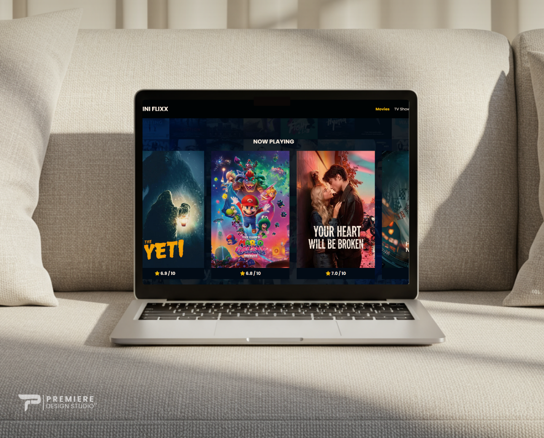 Trini Flixx movie website- Web Development Trinidad & Tobago